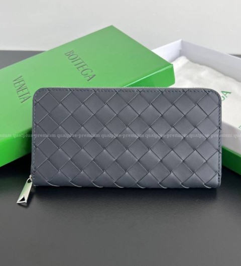 보테가베네타 593217 인트레치아토 지퍼 어라운드 장지갑 남성용