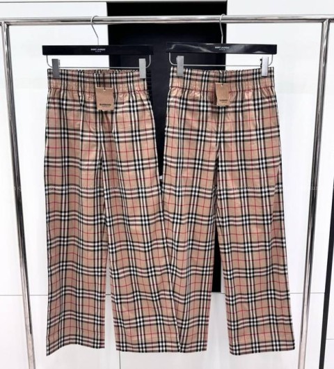 버버리 체크 팬츠