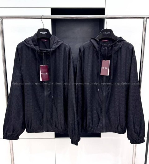 구찌 GG 나일론 자카드 후드 자켓