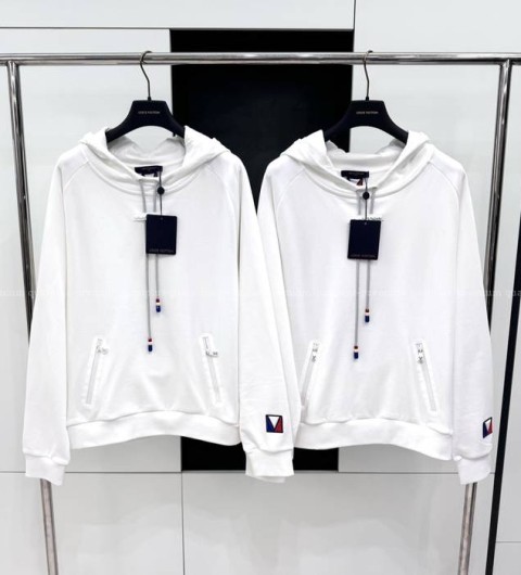 루이비통 시그니처 코튼 후드티셔츠