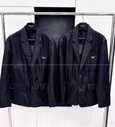 프라다 로고 블레이저 자켓