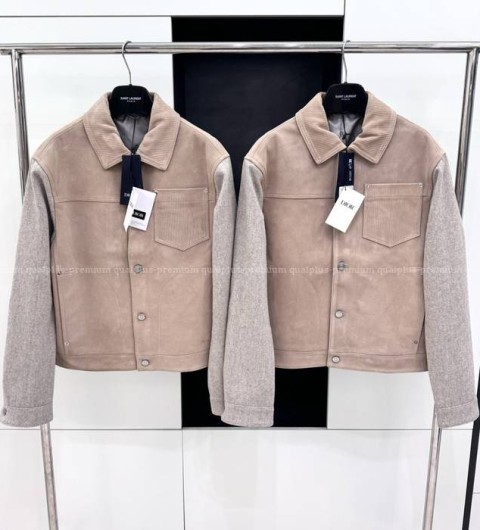 디올 스티치 블루종 자켓