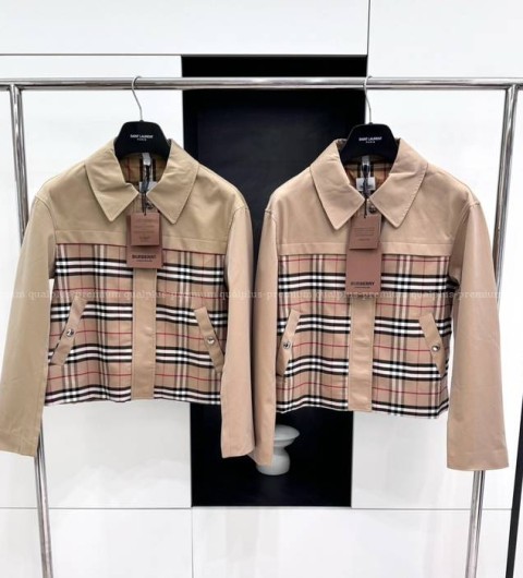 버버리 체크 자켓 여성용