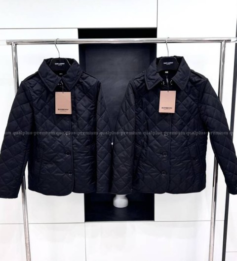 버버리 퀄팅 체크 자켓 여성용