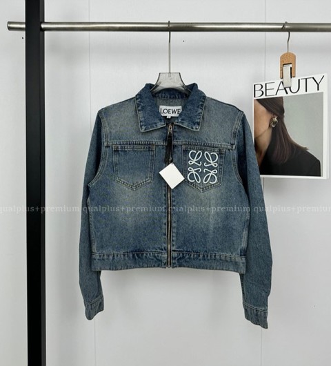 [국내배송] 로*베  화이트 로고 데님 자켓 청자켓