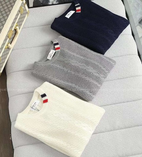 [국내배송] 톰*라운 넥로고 울 니트(3color)