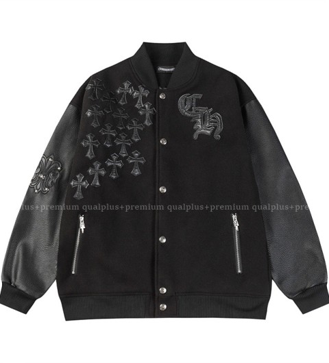 [국내배송] 크*하츠 패치워크 바시티 자켓