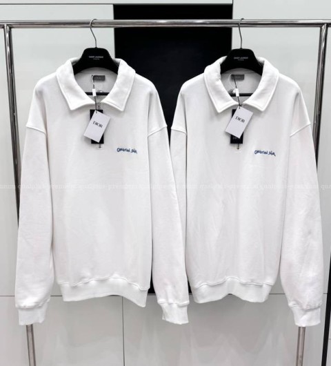 디올 태그 지퍼 카라 스웨트셔츠 맨투맨