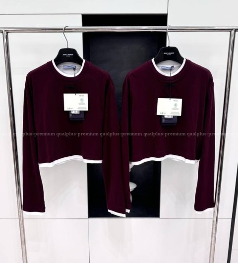 프라다 페이크 투피스 긴팔티셔츠 여성용