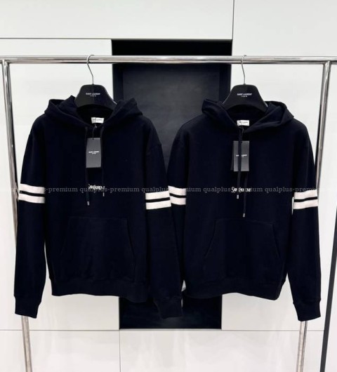 입생로랑 로고 후드티셔츠