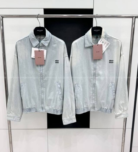 미우미우 데님 집업 자켓