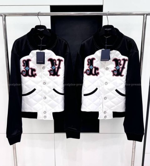 루이비통 바이컬러 새틴 보머 자켓