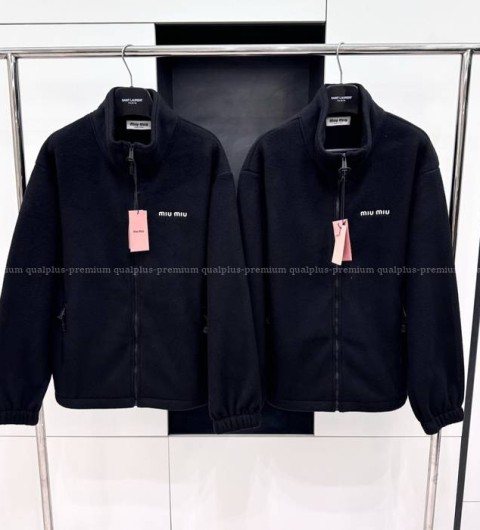 미우미우 플리스 집업 자켓