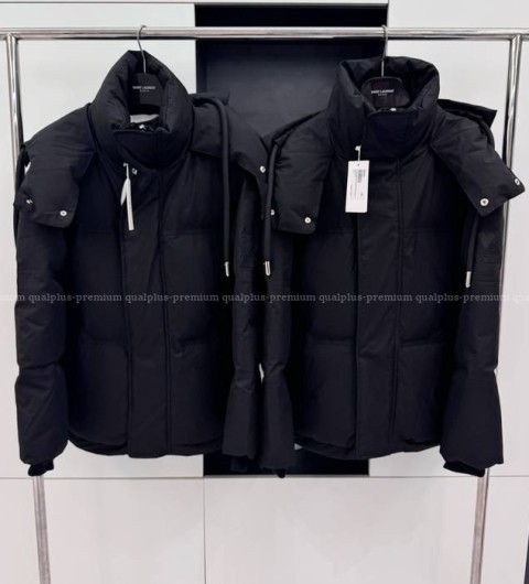 아미 로고 후드 패딩