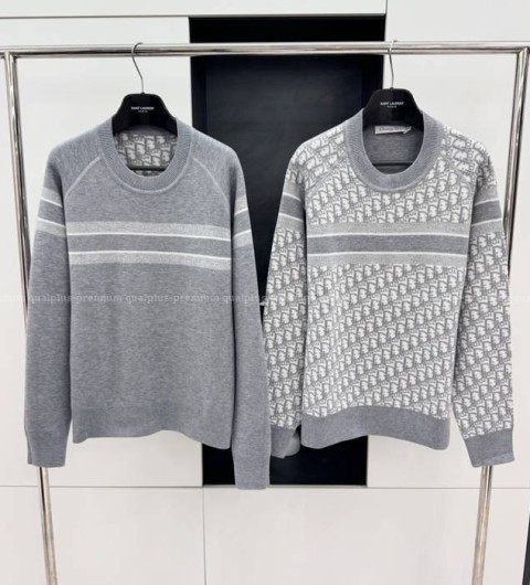 디올 리버서블 라운드 넥 니트 여성용