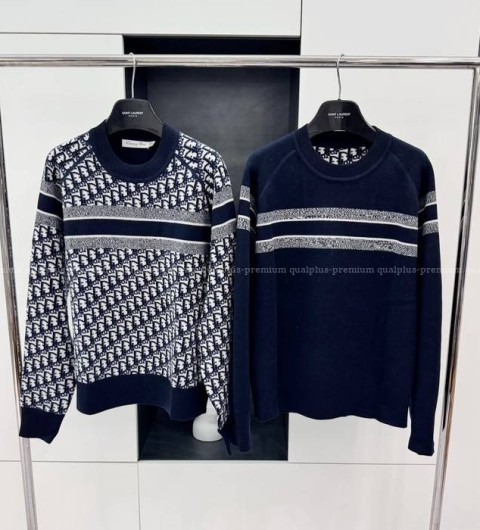 디올 리버서블 라운드 넥 니트 여성용