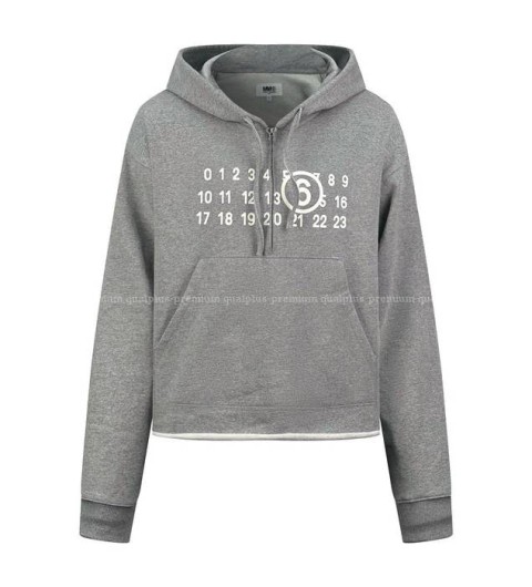 메종마르지엘라 넘버링 로고 후드티셔츠