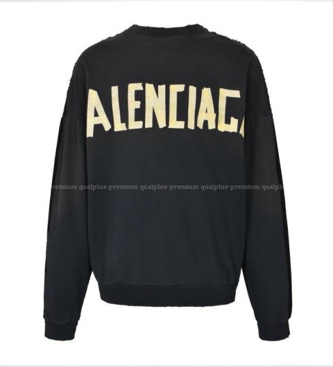 발렌시아가 테이프 타입 하이브리드 맨투맨