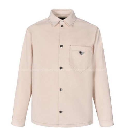 프라다 플록 데님 자켓