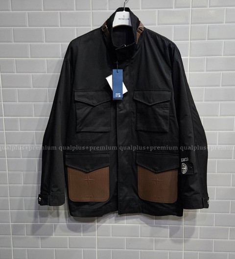 [국내배송] 디* × 스톤 블렌드새틴 야상자켓