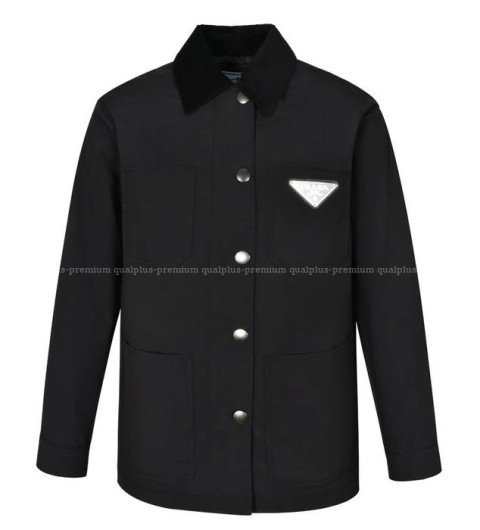 프라다 로고 워크 자켓