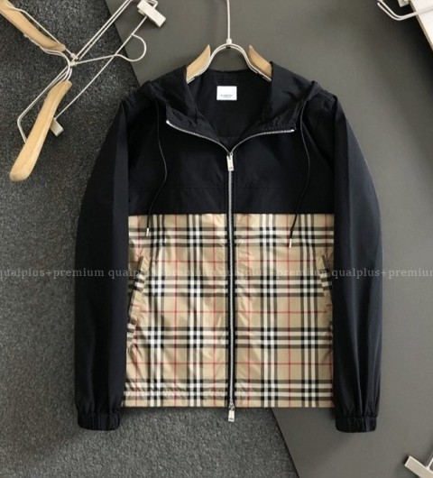 [국내배송] 버*리 시그니처 체크 바람막이 자켓