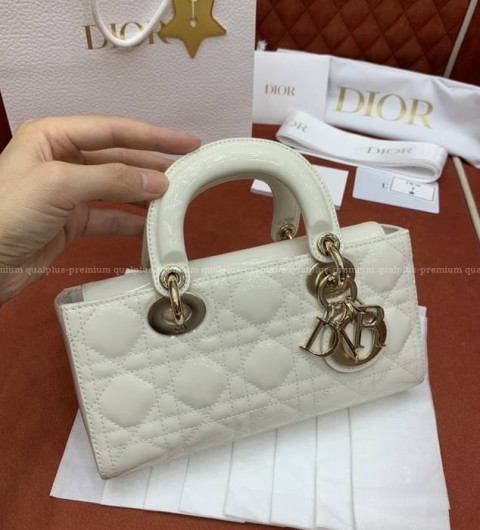 디올 LADY D-JOY 디조이 레이디백 페이턴트 스몰