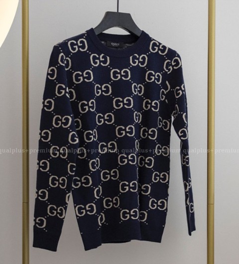 [국내배송] 구* GG 울 자카드 니트 풀오버