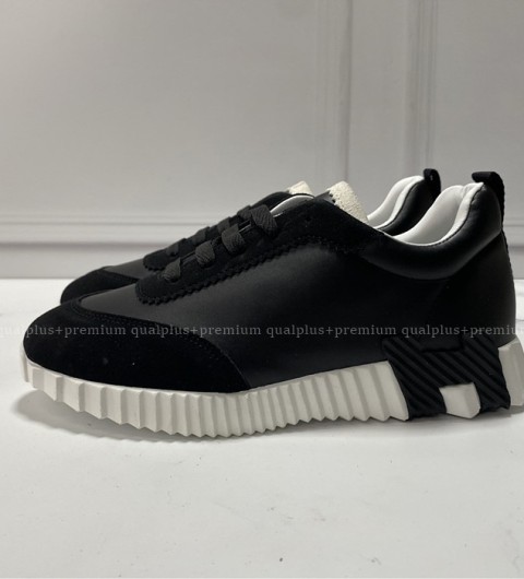 [국내배송] 에*메스 바운싱 스니커즈 카프스킨 스웨이드 고트스킨 & 누아