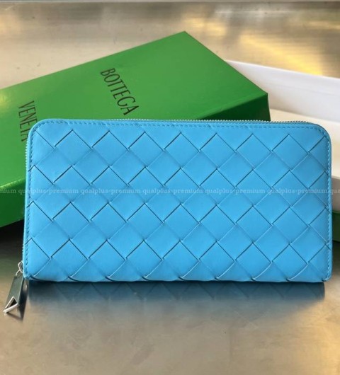 보테가베네타 593217 인트레치아토 지퍼 어라운드 장지갑 남성용