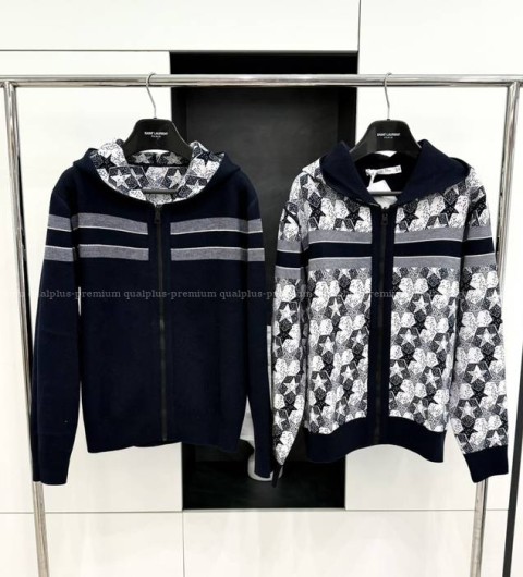 디올 스타 리버서블 자카드 후드집업 자켓 여성용