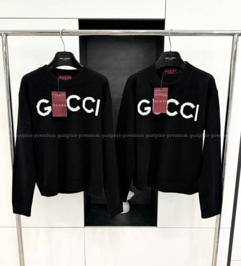 구찌 로고 울 니트