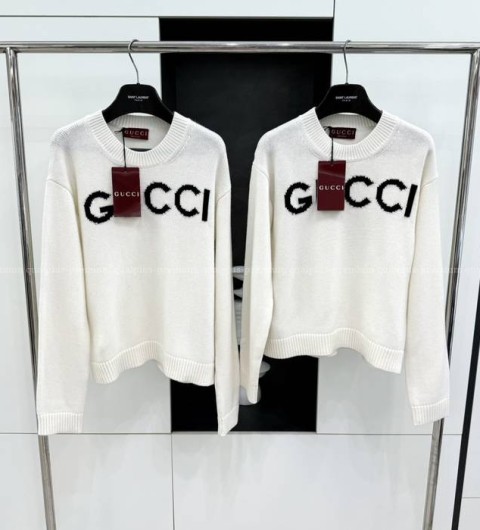 구찌 로고 울 니트