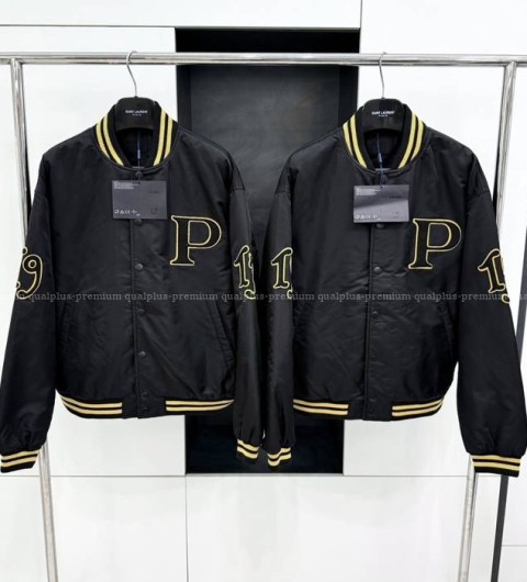 프라다 장식 코튼 바머 자켓