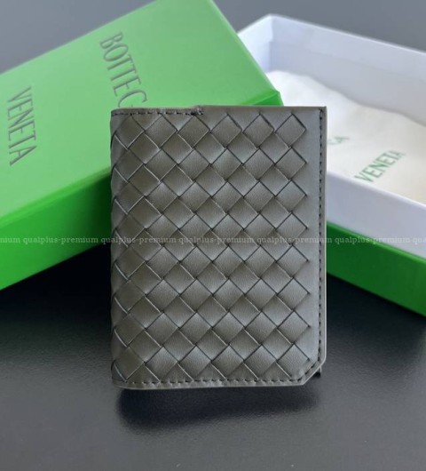 보테가베네타 796964 인트레치아토 피콜로 플랩 카드 케이스 반지갑 남성용