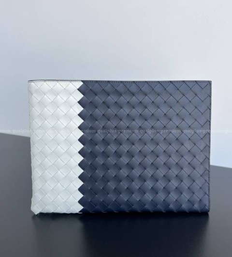 보테가베네타 607479 인트레치아토 하프 지퍼 파우치 클러치백 남성용