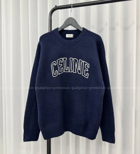 [국내배송] 셀*느 로고 엠브로이드 리브드 울 스웨터