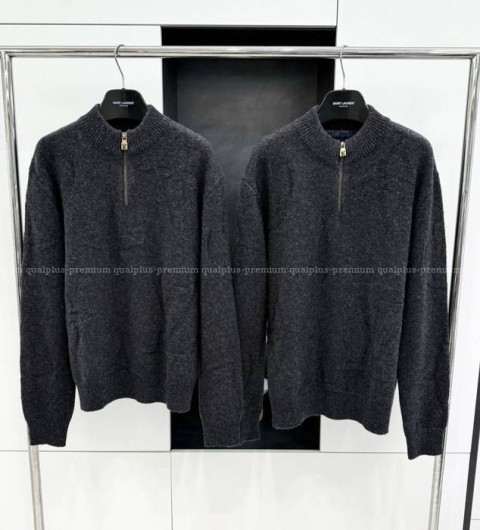 루이비통 모노그램 자카드 울 하프 지퍼 풀오버 니트