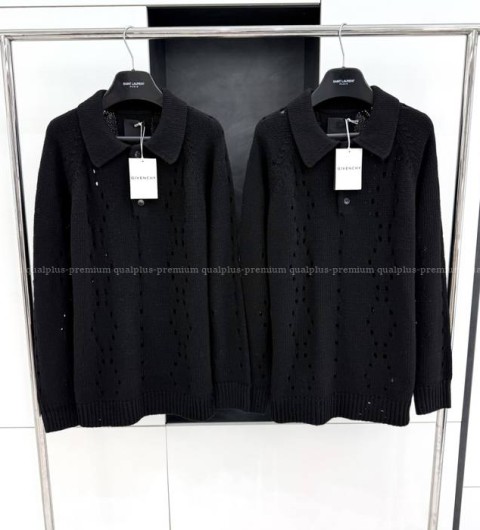 지방시 펀칭 폴로 니트