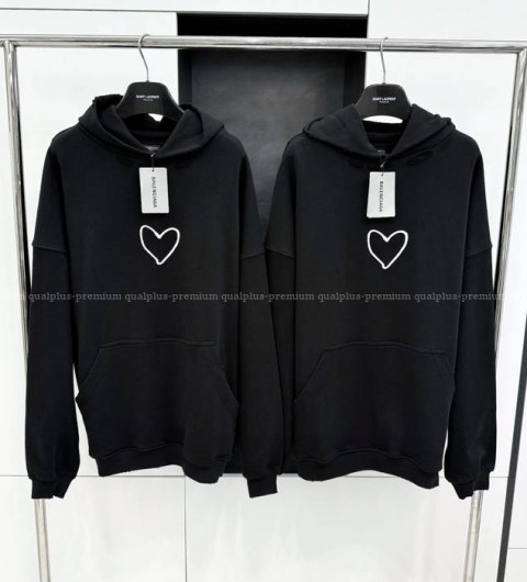 발렌시아가 러버 후드티셔츠