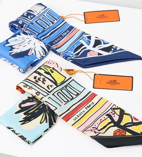 [국내배송] 에*메스 라이유아 드에떼 실크 방도 스카프 (2color)