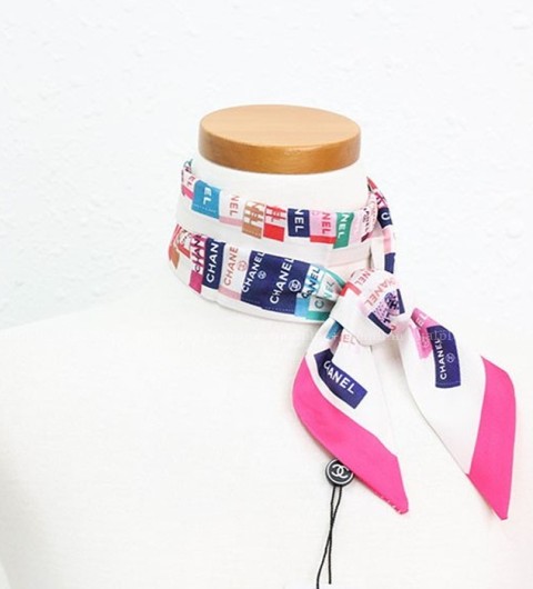 [국내배송] 샤* 멀티컬러 로고 방도 스카프