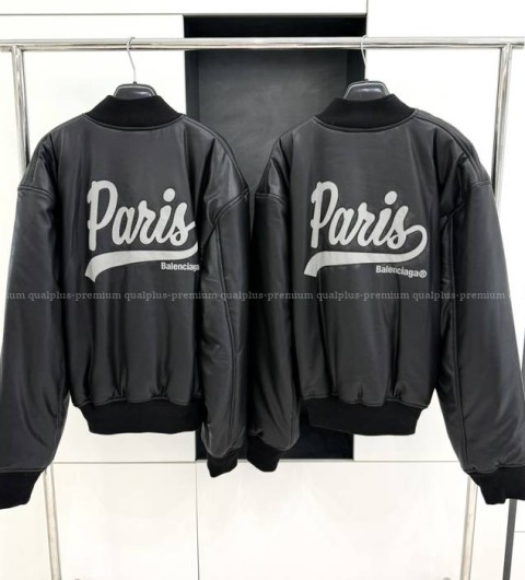 발렌시아가 파리 레더 보머 자켓