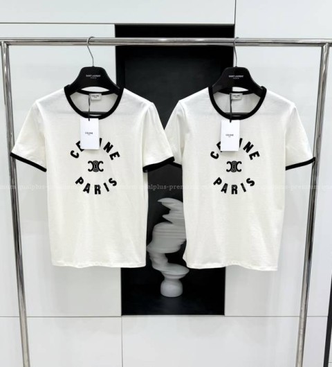 셀린느 로고 반팔티셔츠 여성용