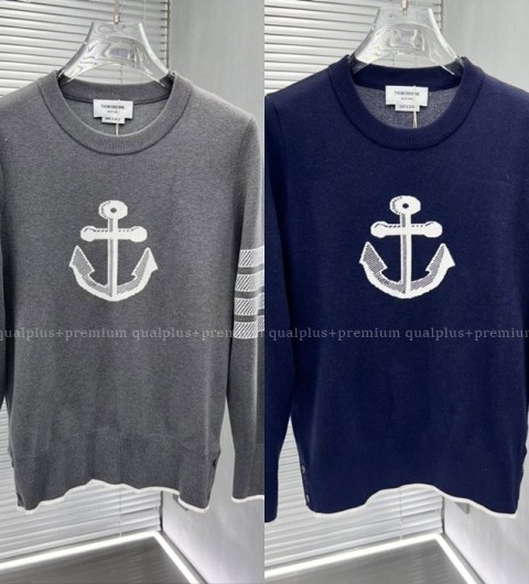 [국내배송] 톰*라운 앵커자수 포인트로고 울니트(2color)