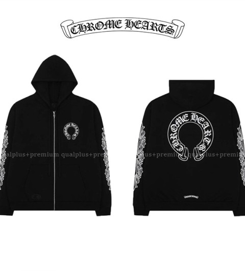 [국내배송] 크*하츠 홀스슈 플로랄 플리스 후드집업(블랙)