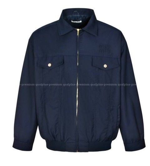 미우미우 로고 코튼 자켓