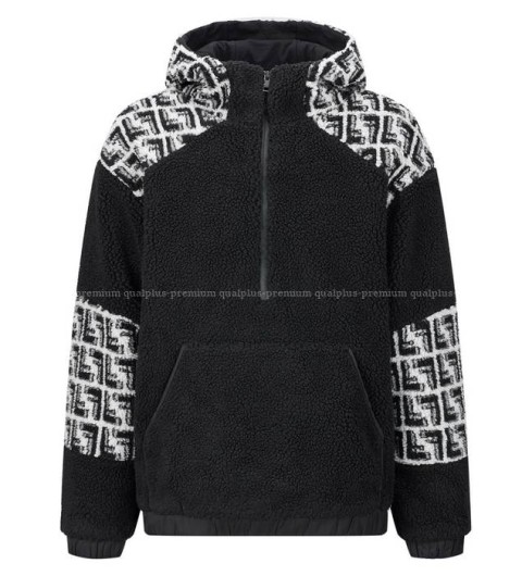 펜디 FF 램스울 반집업 자켓