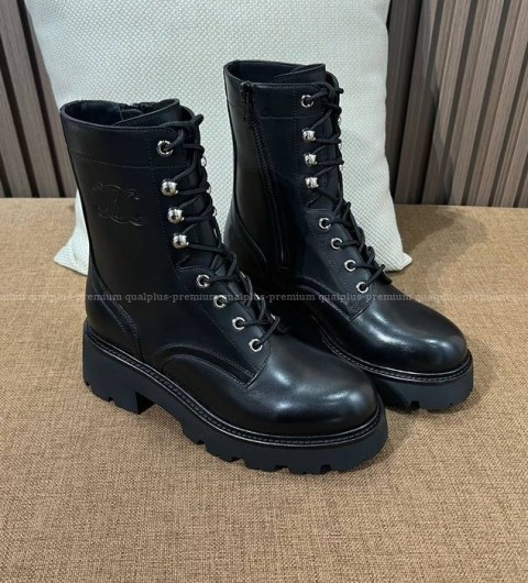 셀린느 벌키 레이스업 부츠 여성용