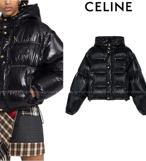 [국내배송] 셀*느 트리오페 크롭 패딩(블랙)(소매탈부착)